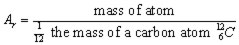 definition of relative atomic mass