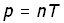 pressure temperature equation