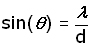 diffraction grating formula derivation