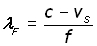 doppler effect equation variations